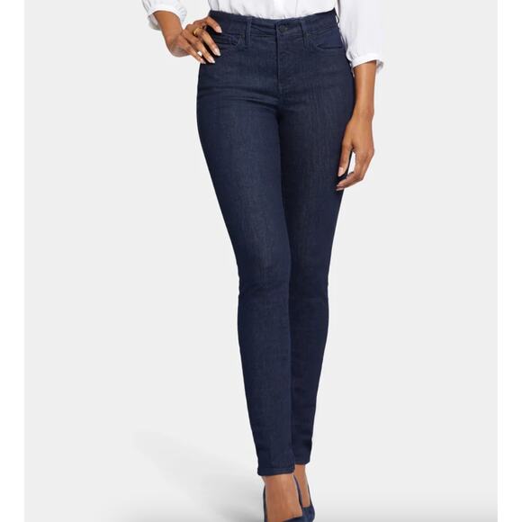 NYDJ Denim - NYDJ Alina Legging Skinny Lift Tuck Jeans | Womens 12, Dark Rinse Blue NWT